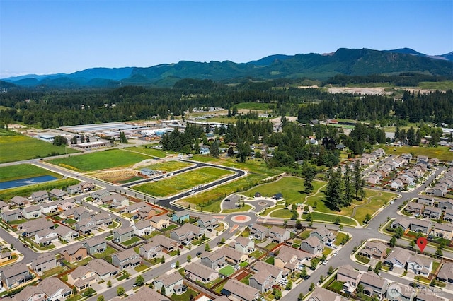363 Franks Ln N, Enumclaw, WA 98022 - aerial view of property and surrounding area with a mountain backdrop and nearby suburban area
