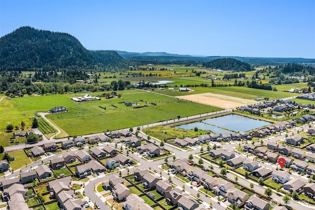 363 Franks Ln N, Enumclaw, WA 98022 - aerial perspective of suburban area featuring a mountain backdrop