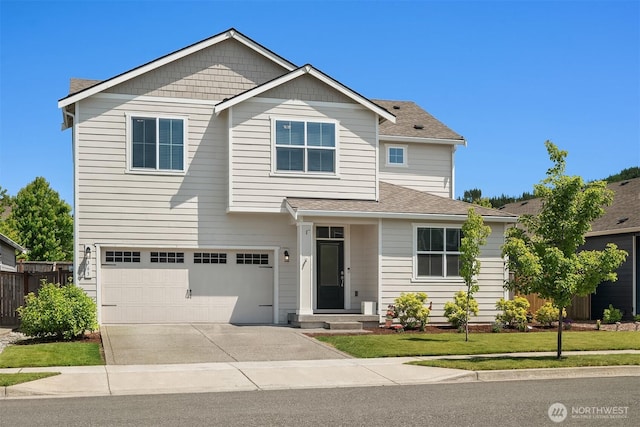 363 Franks Ln N, Enumclaw, WA 98022 - view of front of house with a garage, driveway, and roof with shingles