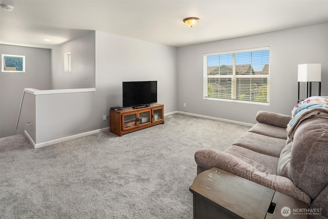 363 Franks Ln N, Enumclaw, WA 98022 - living area with baseboards and carpet flooring