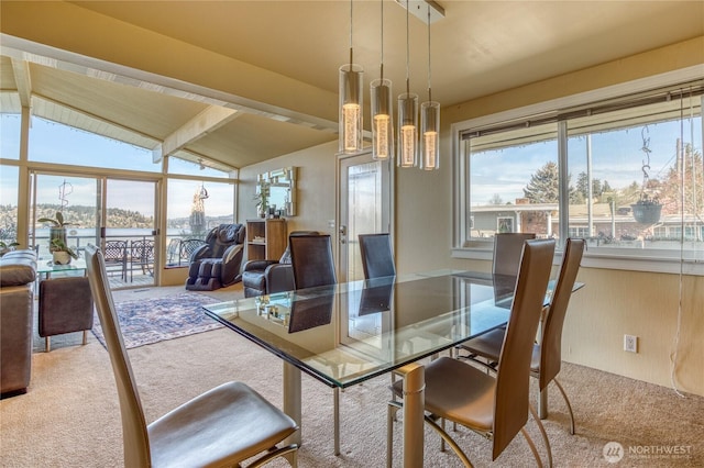 10008 Rainier Ave S, Seattle, WA 98178 - carpeted dining room featuring healthy amount of natural light and a water view