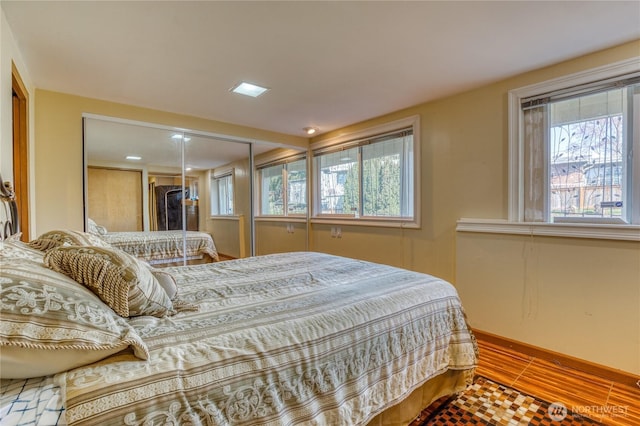 10008 Rainier Ave S, Seattle, WA 98178 - bedroom with a closet, baseboards, and recessed lighting