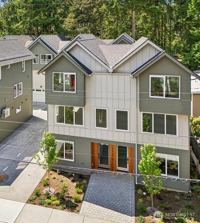 20315 14th Ave NE Unit A & B, Shoreline, WA 98155 - view of front of property with board and batten siding and roof with shingles