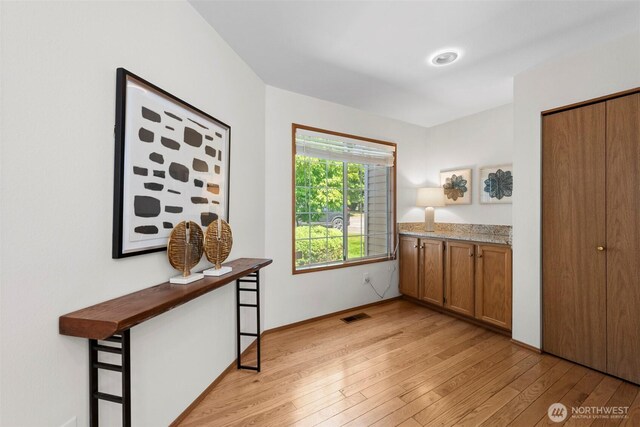 12731 102nd Ave NE, Kirkland, WA 98034 - interior space with light wood-style floors and a closet
