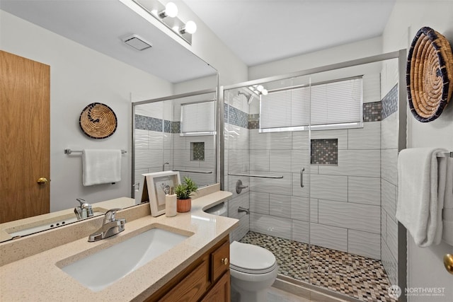 12731 102nd Ave NE, Kirkland, WA 98034 - full bath with vanity, toilet, and a shower stall