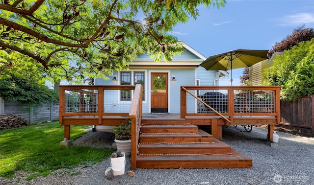 2218 Williams St, Bellingham, WA 98225 - view of front facade featuring a wooden deck