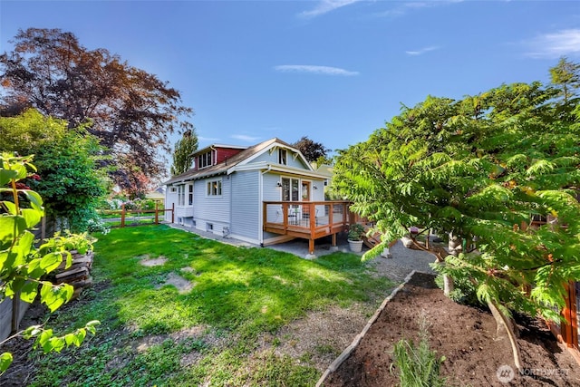 2218 Williams St, Bellingham, WA 98225 - back of property with a deck