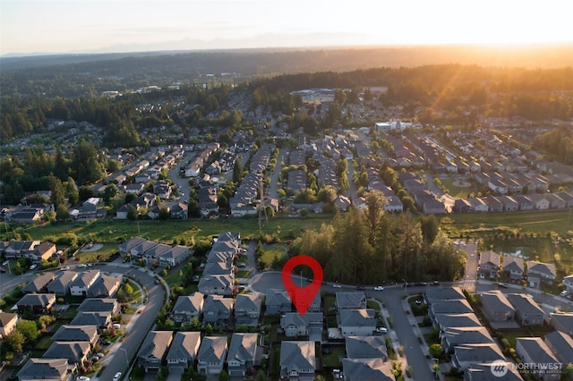 4408 214th Pl SE, Bothell, WA 98021 - aerial view of property's location with nearby suburban area