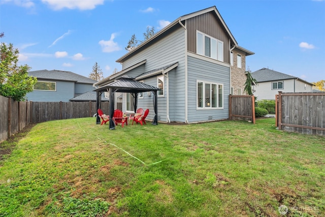 4408 214th Pl SE, Bothell, WA 98021 - rear view of house featuring a gazebo and board and batten siding