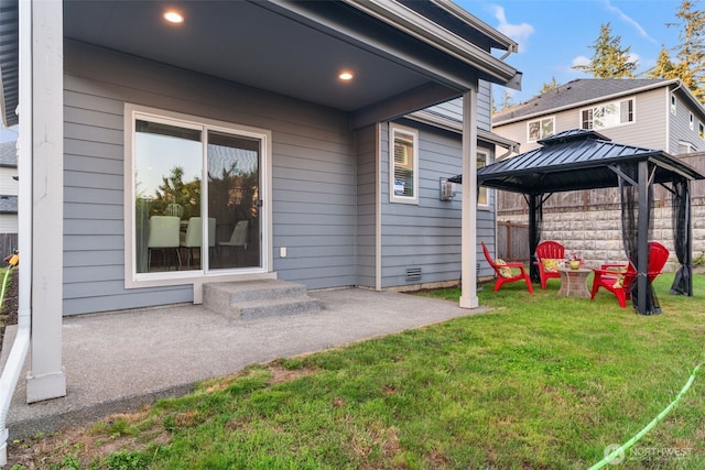 4408 214th Pl SE, Bothell, WA 98021 - view of yard featuring a patio area and a gazebo