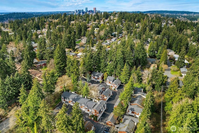 3046 128th Ave SE Unit 30, Bellevue, WA 98005 - aerial overview of property's location with a forest