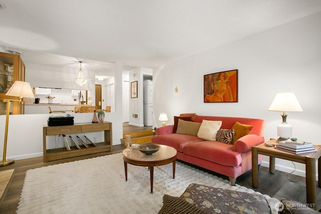 3505 W Government Way Unit 203, Seattle, WA 98199 - living area featuring wood finished floors
