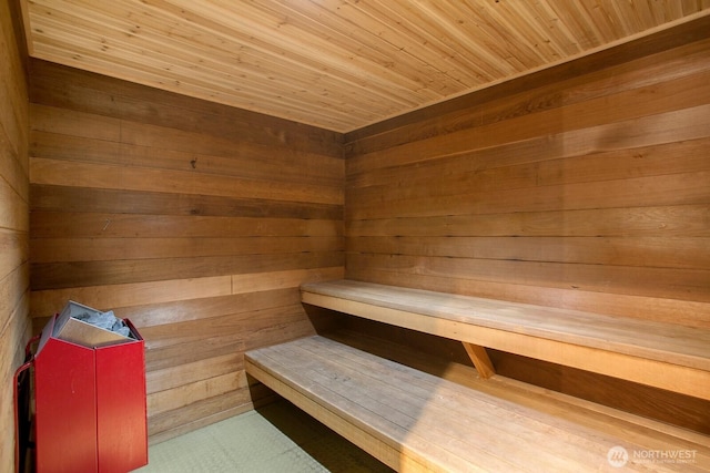 3505 W Government Way Unit 203, Seattle, WA 98199 - relaxing sauna / steam room featuring wood walls