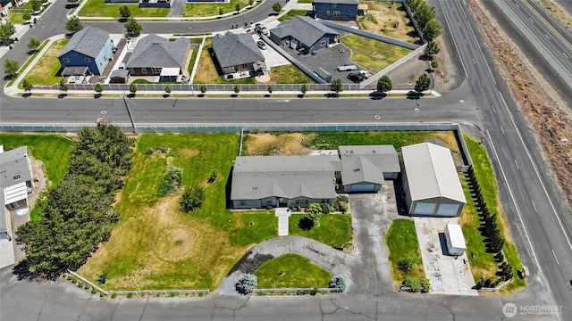 1183 E.9 Rd NE, Moses Lake, WA 98837 - aerial view of property's location with nearby suburban area