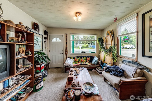 16672 Frontier St, Clallam Bay, WA 98326 - carpeted living area with plenty of natural light
