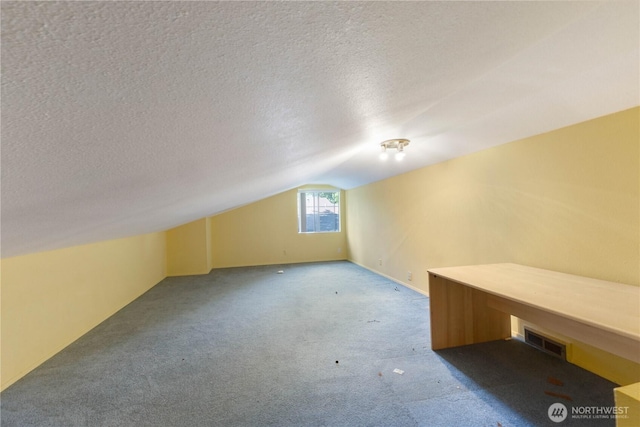 24727 12th Ave S, Des Moines, WA 98198 - bonus room featuring lofted ceiling, carpet, and a textured ceiling
