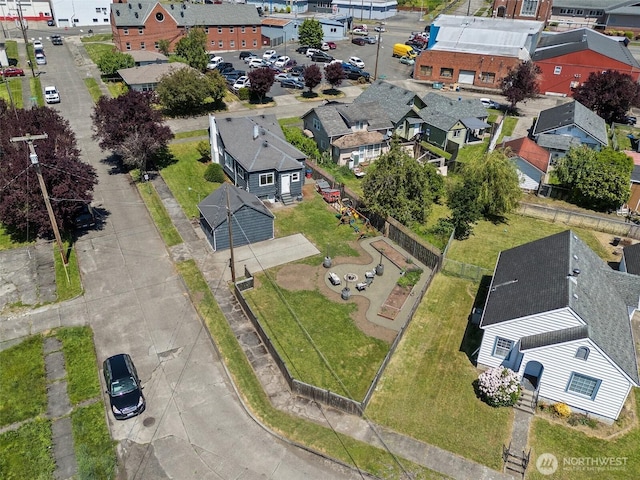 121 SW Alfred Ave, Chehalis, WA 98532 - aerial view of property and surrounding area featuring nearby suburban area