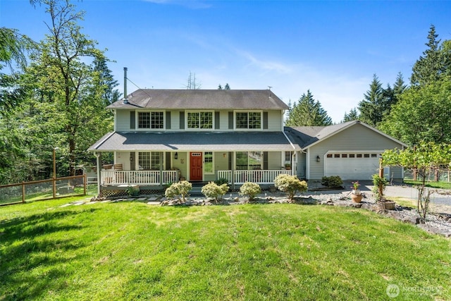114 Black Bear Ln, Centralia, WA 98531 - view of front of property with a porch, a garage, and driveway