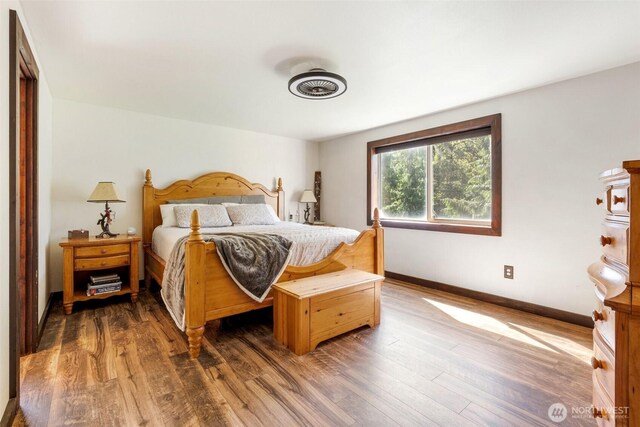 114 Black Bear Ln, Centralia, WA 98531 - bedroom with wood finished floors and baseboards