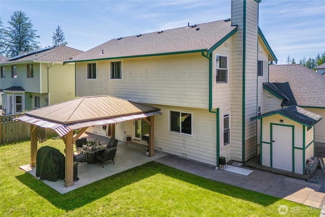 27742 214th Ave SE, Maple Valley, WA 98038 - rear view of house with a chimney and a patio