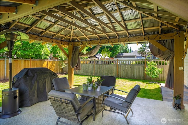 27742 214th Ave SE, Maple Valley, WA 98038 - view of patio featuring a gazebo and outdoor dining space