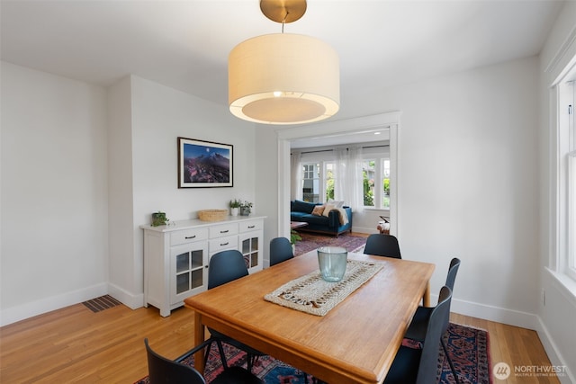 2902 N 22nd, Tacoma, WA 98406 - dining room with light wood-style flooring and baseboards