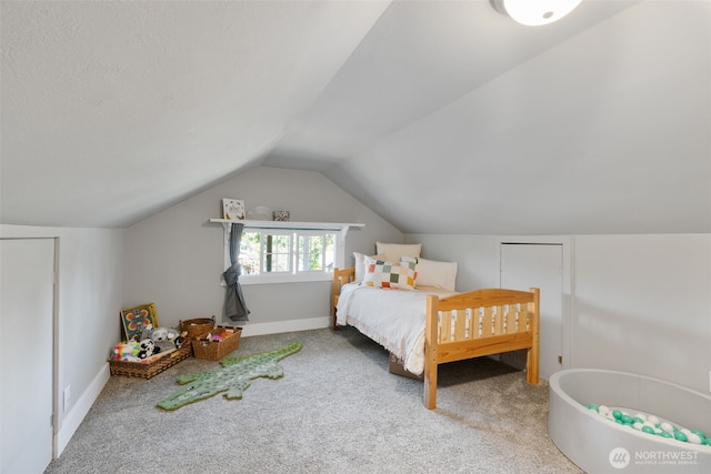 2902 N 22nd, Tacoma, WA 98406 - carpeted bedroom featuring lofted ceiling