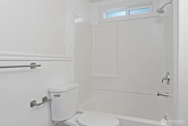 17107 Snowbell Ct SE, Yelm, WA 98597 - bathroom with toilet and bathtub / shower combination