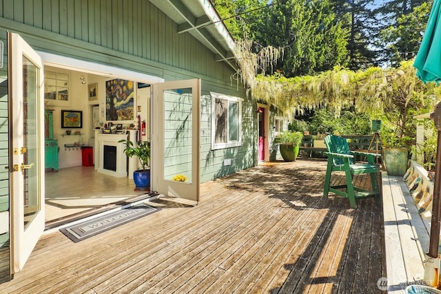 1713 Pebble Beach Trl, Bellingham, WA 98226 - wooden deck featuring french doors