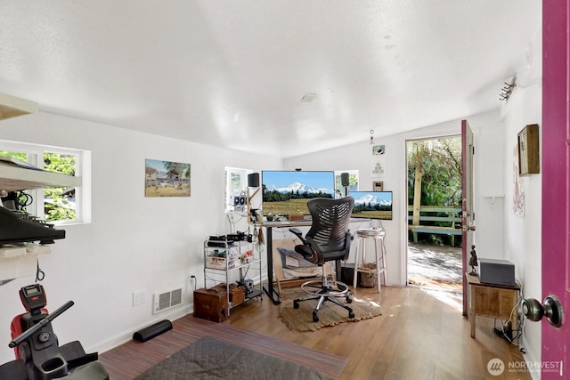 1713 Pebble Beach Trl, Bellingham, WA 98226 - home office featuring wood finished floors and baseboards