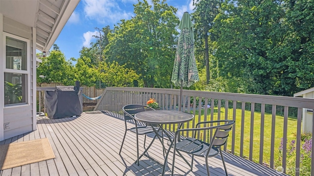 25161 13th Ave S, Des Moines, WA 98198 - deck featuring a lawn