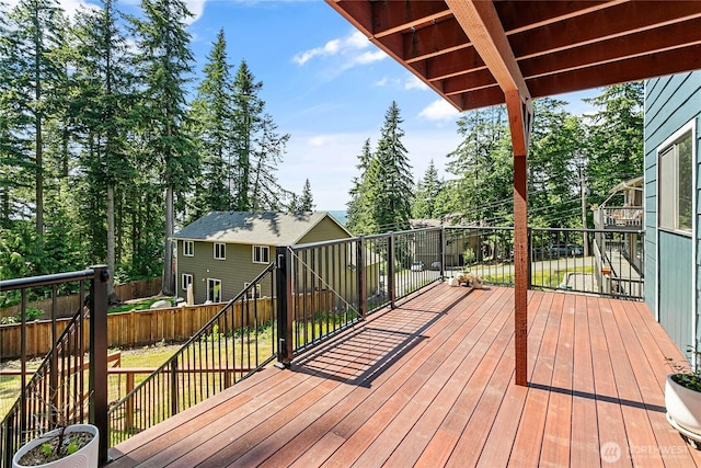 1668 Sapphire Trl, Bellingham, WA 98226 - wooden terrace featuring a fenced backyard