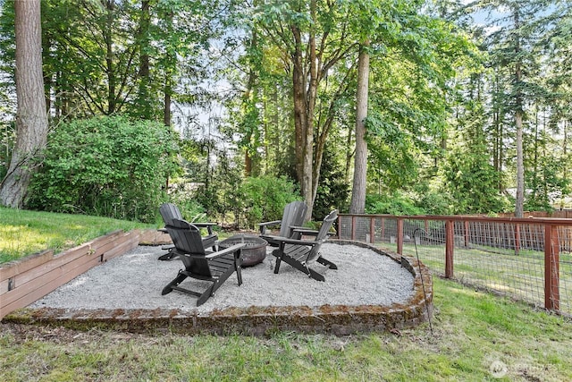 1668 Sapphire Trl, Bellingham, WA 98226 - view of yard with a fire pit