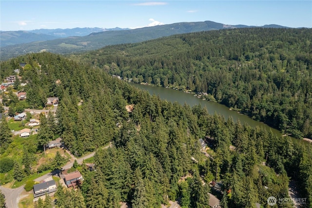 1668 Sapphire Trl, Bellingham, WA 98226 - aerial view of property's location featuring a forest and a water and mountain view
