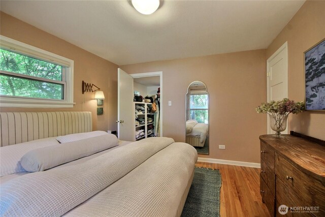 719 N 92nd St, Seattle, WA 98103 - bedroom with light wood-style flooring, radiator heating unit, and baseboards