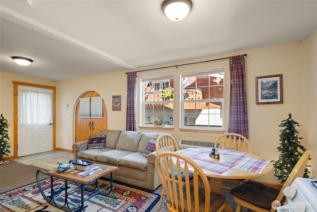 8775 Icicle Rd, Leavenworth, WA 98826 - living room with light carpet and baseboards