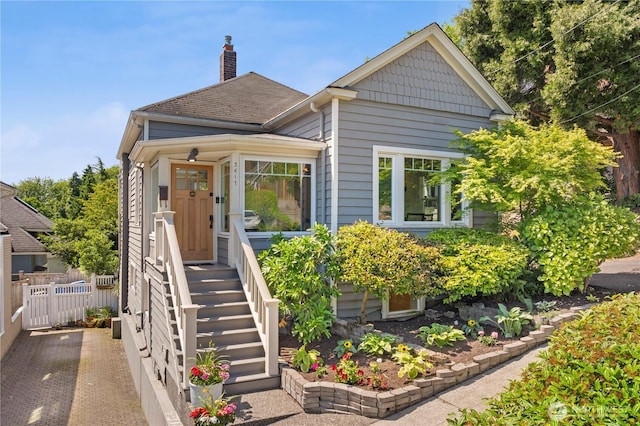 3617 E Cherry St, Seattle, WA 98122 - view of front facade with a chimney