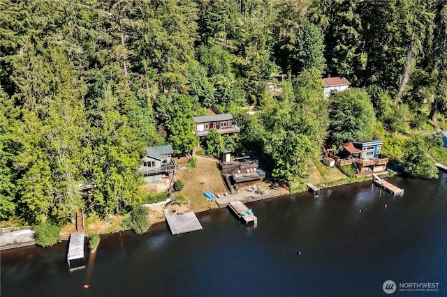 39424 Skipark Rd E, Eatonville, WA 98328 - drone / aerial view of a nearby body of water and a forest