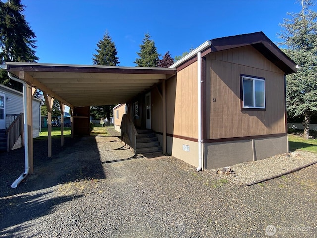 1900 Broadway Ave Unit 61, Hoquiam, WA 98550 - view of home's exterior featuring crawl space and a carport