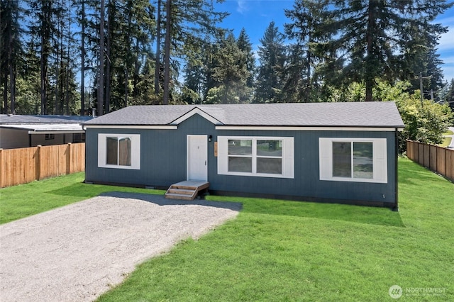 17101 Snowbell Ct SE, Yelm, WA 98597 - ranch-style home with driveway and roof with shingles