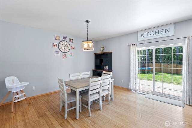 201 E Park Loop, Shelton, WA 98584 - dining area featuring light wood-style flooring