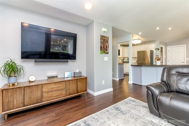 14918 Champion Estates Dr SE, Yelm, WA 98597 - living room with dark wood-style floors and recessed lighting