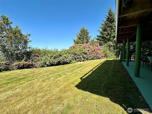 714 SW 296th St, Federal Way, WA 98023 - view of grassy yard with a patio area