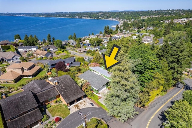 714 SW 296th St, Federal Way, WA 98023 - aerial view of residential area with a large body of water
