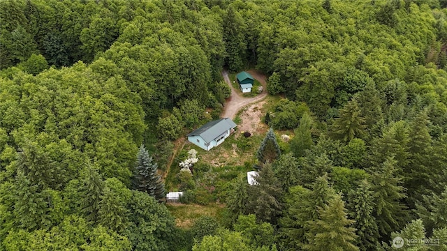 118 Foxglove Ln, Morton, WA 98356 - aerial overview of property's location featuring a heavily wooded area