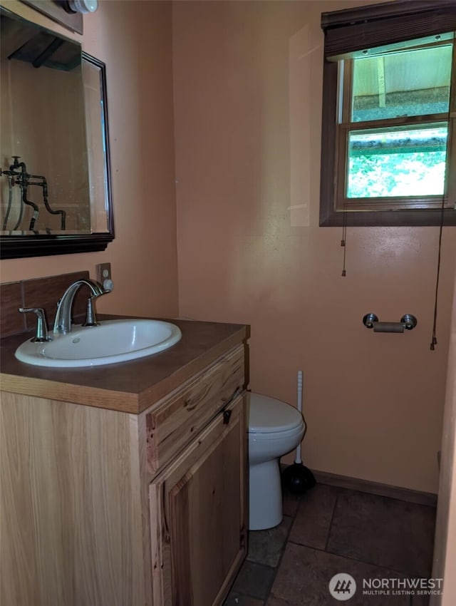 12508 Kellogg Lake Rd, Sultan, WA 98294 - bathroom featuring vanity and tile patterned flooring