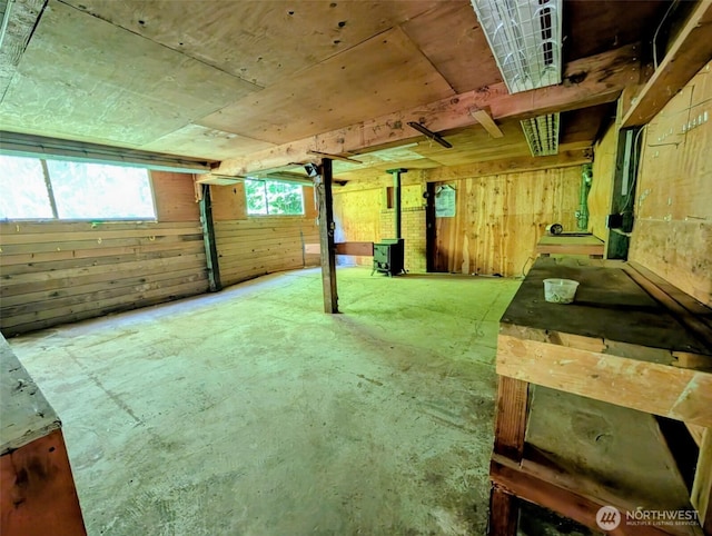 12508 Kellogg Lake Rd, Sultan, WA 98294 - basement with wood walls