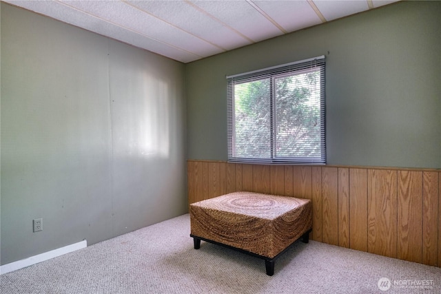 1851 Washington Dr, Point Roberts, WA 98281 - carpeted bedroom featuring wood walls and wainscoting