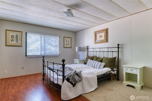1851 Washington Dr, Point Roberts, WA 98281 - bedroom featuring a textured ceiling and wood finished floors