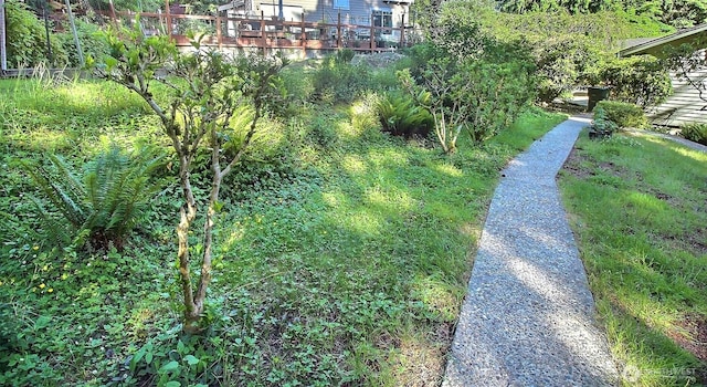 19640 SE 29th St, Sammamish, WA 98075 - view of yard featuring a wooden deck